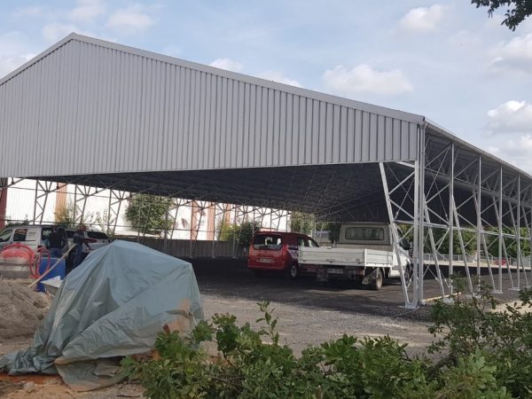 Prekritje parkirišča vozil 25x42m